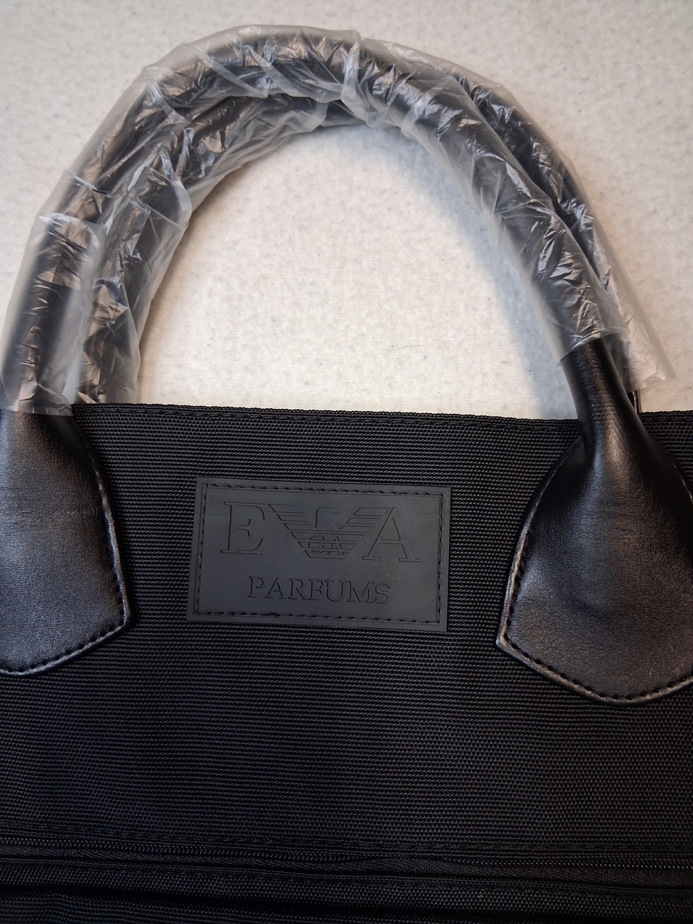 Armani Exchange Black Men's Tote Briefcase - Picture 5 of 10
